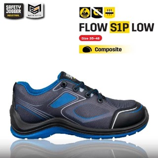 [ของแท้พร้อมส่ง] Safety Jogger รุ่น FLOW S1P LOW รองเท้าเซฟตี้หุ้มส้น S1P หัวคอมโพสิต แผ่นใยกันทะลุ เบาพิเศษ