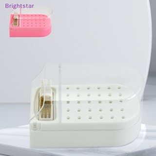 Brightstar 2 In 1 ใหม่ ที่วางดอกสว่านมิลลิ่ง 30 หลุม กันฝุ่น สําหรับตกแต่งเล็บ