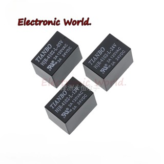 รีเลย์คลื่นท้องฟ้า Hjr-4102-l-05v 12V 24V 6 Pins 3A TIANBO 5 12 24VDC