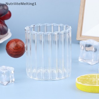 [NutriliteMelting1] จานแก้วใส่ซอส กาแฟ นม ขนาดเล็ก ทนความร้อน อเนกประสงค์ พร้อมที่จับ สไตล์ญี่ปุ่น 1 ชิ้น [TH]