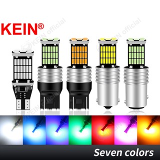 Kein T15 ไฟ Led T20 7440 7443 1156 BA15S P21W W16W W21W W21/5W 45SMD 4014 ไฟเบรกท้ายรถยนต์ ไฟสัญญาณเบรก Led อัตโนมัติ ไฟเบรก Led สีขาว สีแดง