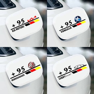 Automotive Fuel Tank Cap Stickers 92#95# Refueling Number Prompt Warning Car Body Decoration Modification Sports Logo Sticker Flowers Cute stickers Car fuel tank cap decoration