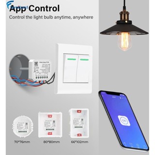 โมดูลสวิตช์ไฟอัจฉริยะ WiFi 1/2 Gang สําหรับ Alexa Google Home