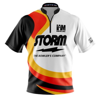 Storm DS เสื้อโปโล แขนสั้น พิมพ์ลายโบว์ลิ่ง 2008-ST 3D