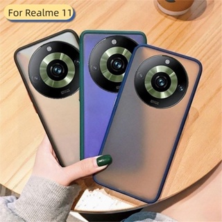 เคสโทรศัพท์มือถือ ซิลิโคน ใส ผิวด้าน กันกระแทก สําหรับ Realme 11 11 pro plus 11proplus 11pro+ 11pro 11 2023