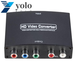 Yolo กล่องแปลงสัญญาณ HD เป็น YPBPR รองรับ HDCP1.2 สําหรับโปรเจคเตอร์ VGA Monitor HDTV DVD