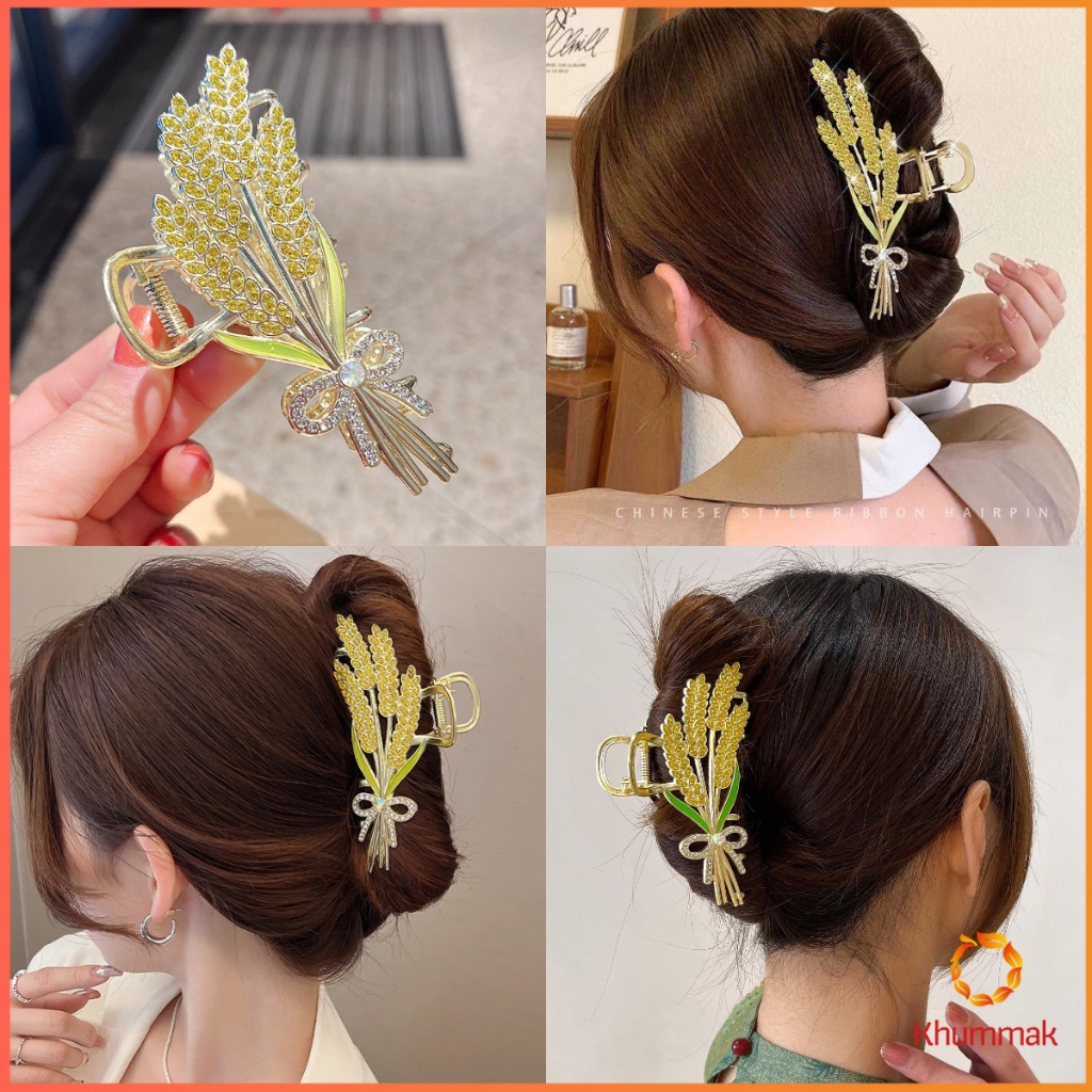 Khummak กิ๊บเก็บผม ทรงดอกไม้ แฟชั่นสไตล์สาวเกาหลี hair clip - รูปที่ 6