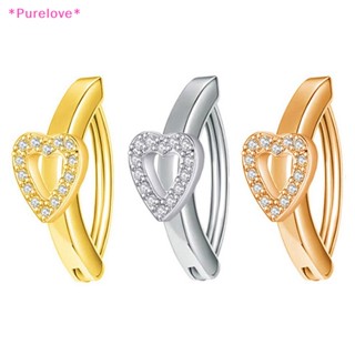 Purelove&gt; ใหม่ แหวนคริสตัล ทรงโค้ง ติดหน้าท้อง สไตล์มินิมอล สําหรับผู้หญิง 1 ชิ้น