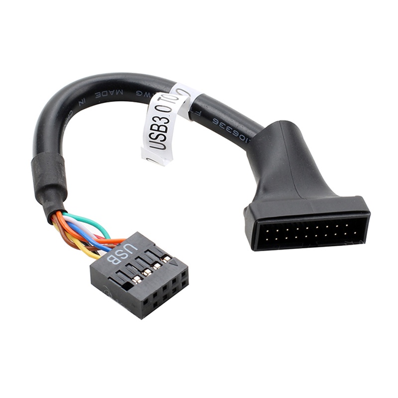 เมนบอร์ด USB 3.0 ถึง 2.0 อะแดปเตอร์ Header Cable Converter เมนบอร์ด USB3.0 20 pin ถึง 9pin USB 2.0 9