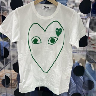 พร้อมส่ง เสื้อยืดแขนสั้นลําลอง พิมพ์ลาย CDG PLAY Rei Kawakubo Love line สําหรับผู้ชาย และผู้หญิง