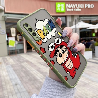 เคสซิลิโคนใส ขอบสี่เหลี่ยม กันกระแทก ลายการ์ตูนชินจัง สําหรับ Huawei Y9s