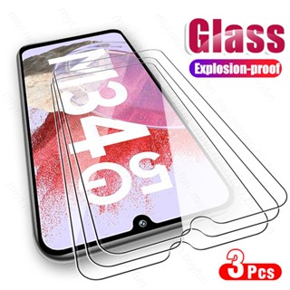 3PCS Protective Glass For Samsung M34 5G Sceen Protector Explosion-Proof HD Film On Sumsung Sansung Galaxy M34 5G M 34 2023 6.5"