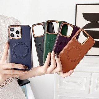 เคสโทรศัพท์มือถือหนังแกะ แม่เหล็ก กันกระแทก กันฝุ่น รูขนาดใหญ่ สําหรับ Iphone 11 12 Pro Max Sweet IP 13 14 Pro Max