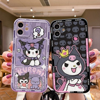 เคสโทรศัพท์ซิลิโคน PU แบบนิ่ม ลายการ์ตูนคุโรมิน่ารัก สําหรับ Samsung S21 S22 S23 Plus Ultra FE