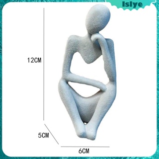 [Lslye] ฟิกเกอร์เรซิ่น รูปปั้นนามธรรม ขนาด 2x2.4x4.7 นิ้ว สําหรับโรงแรม ชั้นวางหนังสือ เตาผิง