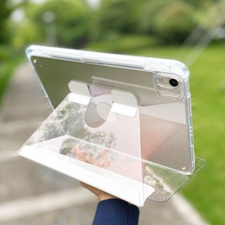 NEW Crystal Frosted Glass Case for air4/5/10.9 pro11/12.9 gen5/6 9.7 gen7/8/9/10.2 gen10 เคสอะคริลิคฝาขุ่น