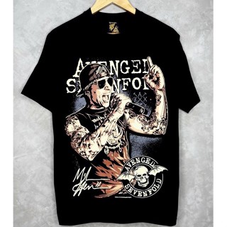 เสื้อยืดคอกลมเสื้อวง วินเทจ แขนสั้น มือหนึ่ง แท้ AVENGED SEVENFOLD 🤖S-4XL