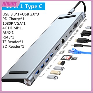 Ni 11-in-1 อะแดปเตอร์การ์ดขยาย Type-c อเนกประสงค์ สําหรับโน้ตบุ๊ก