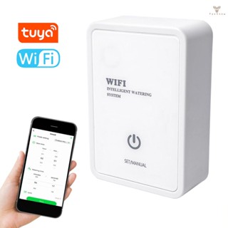 Fw Tuya WIFI อุปกรณ์รดน้ําต้นไม้อัตโนมัติ ระบบชลประทาน ตั้งเวลาได้ รองรับรีโมตคอนโทรล APP สําหรับสวน ระเบียง กระถางต้นไม้