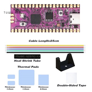 ชุดบอร์ดไมโครคอนโทรลเลอร์ RP2040 Dual-Core Arm Cortex M0+Processor 264KB SRAM+16MB สําหรับ Raspberry Picoboot