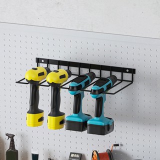 Docool Mo Power Tool Organizer Heavy Duty Rugged 4 Layer Storage Rack for Garage Room Workshop Shed Pegboard