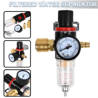 1/4" Pressure Reducer Air Filter Regulator Compressor Water Separator Manometer