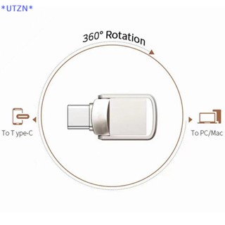 Utzn&gt; แฟลชไดรฟ์ USB 3.0 Type C ขนาดเล็ก 32GB-2TB 2 IN 1
