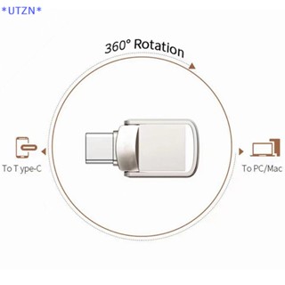 Utzn&gt; แฟลชไดรฟ์ USB 3.0 Type C ขนาดเล็ก 32GB-2TB 2 IN 1