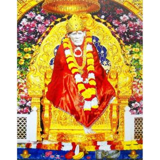 โปสเตอร์ผ้าใบ พิมพ์ลาย Shirdi sai baba