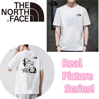 Thenorthface เสื้อยืดลําลอง แขนสั้น คอกลม พิมพ์ลาย ของแท้ 100% สําหรับผู้ชาย