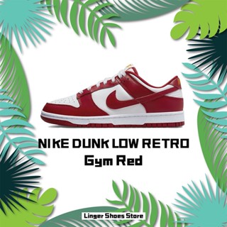 NIKE DUNK LOW "Gym Red" Sneakers รองเท้าผ้าใบ DD1391-602