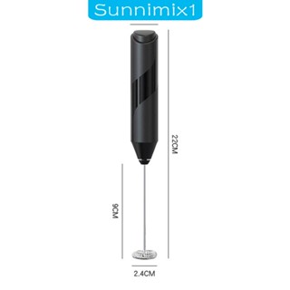 [Sunnimix1] เครื่องตีฟองนมช็อคโกแลตไฟฟ้า สเตนเลส สําหรับทําฟองนม กาแฟ คาปูชิโน่