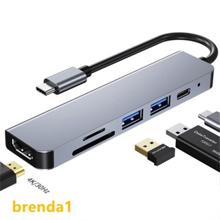 【COD】6-in-1 อะแดปเตอร์ฮับ USB C RJ45 SD TF การ์ดรีดเดอร์ PD ชาร์จเร็ว สําหรับ MacBook แล็ปท็อป