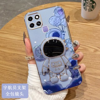 เคสโทรศัพท์มือถือแบบนิ่ม TPU กันกระแทก ลายนักบินอวกาศ 3D พร้อมที่ตั้งวาง สําหรับ Xiaomi Redmi 8 8A 9 9C 9A 9T 10C 10A 12C