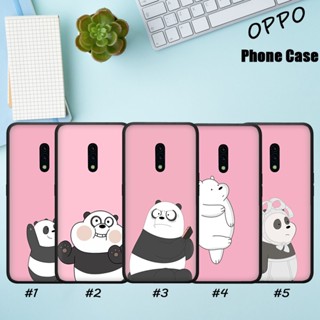 Wv9 เคสโทรศัพท์มือถือแบบนิ่ม ลายอะนิเมะ We Bare Bears สําหรับ OPPO Realme C2 C3 C11 2020 2021 C12 C15 C17 C20 C21 C21Y C25Y FH294