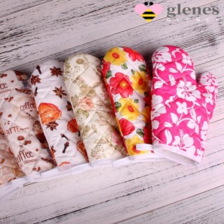 Glenes ถุงมือเตาอบไมโครเวฟ กันลื่น ทนความร้อน สําหรับเตาอบ บาร์บีคิว