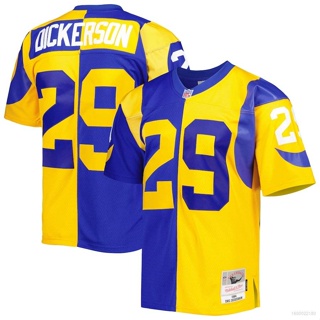 เสื้อกีฬาแขนสั้น ลายทีมชาติฟุตบอล NFL Los Angeles Rams Split Legacy Jersey Eric Dickerson HQ1 1984 พลัสไซซ์ QH1