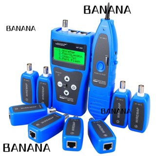 Banana1 เครื่องทดสอบสายเคเบิลเครือข่ายโทรศัพท์ พลาสติก สีฟ้า Cat5 Cat6