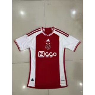 23-24 New Ajax Home/Away เสื้อกีฬาลําลอง ระบายอากาศ ทรงหลวม