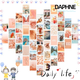 Daphne โปสเตอร์ติดผนัง รูปหอพัก สไตล์วินเทจ สําหรับตกแต่งบ้าน 50 ชิ้น