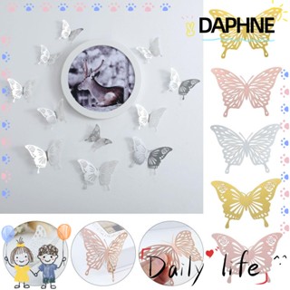 Daphne สติกเกอร์ติดผนัง ลายผีเสื้อ โลหะ กลวง สําหรับตกแต่งบ้าน