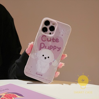 For เคสไอโฟน 14 Pro Max [Cute Puppy Purple] เคส Phone Case For iPhone 14 Pro Max Plus 13 12 11 For เคสไอโฟน11 Ins Korean Style Retro Classic Couple Shockproof Protective TPU Cover Shell
