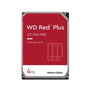 Wd Red Plus ฮาร์ดดิสก์ไดรฟ์ NAS 4TB - 5400 RPM Class SATA 6Gb/s, CMR, 64MB Cache, 3.5 นิ้ว