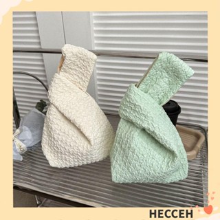 Hecceh กระเป๋าถือ กระเป๋าช้อปปิ้ง ผ้าออกซ์ฟอร์ด สีพื้น เรียบง่าย สําหรับผู้หญิง