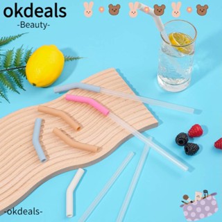 OKDEALS หลอดซิลิโคน 0.4 นิ้ว สําหรับหลอด 8 มม. 6 ชิ้น