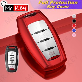 【Mr.Key】เคสกุญแจรถยนต์ Tpu สะท้อนแสง 4 ปุ่ม สําหรับ 2022 H6 GWM HAVAL H6 HEV PHEV Jolion Great Wall