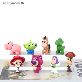 Aa โมเดลตุ๊กตาฟิกเกอร์ อนิเมะ Toy Story สําหรับตกแต่งรถยนต์ 8 ชิ้น ต่อชุด