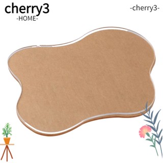 CHERRY3 แผ่นรองแก้วอะคริลิคใส รูปเมฆ หลากสี แบบสร้างสรรค์ สําหรับโต๊ะทํางาน จํานวน 2 ชิ้น