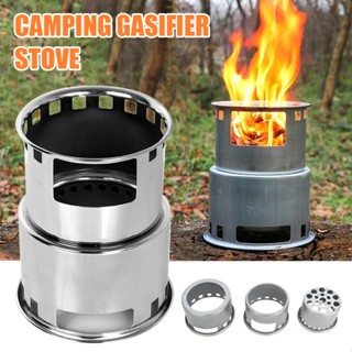 New 1pc Outdoor Portable Camping Stove Split Charcoal Wood Stove Picnic Stove