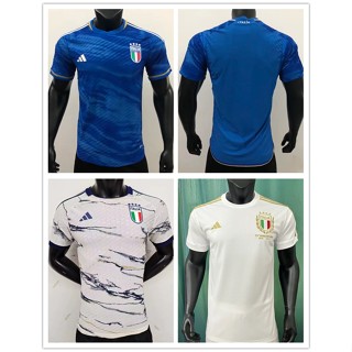 เสื้อกีฬาแขนสั้น ลายทีมชาติฟุตบอล Italy 2023 2024 ชุดเหย้า เยือน